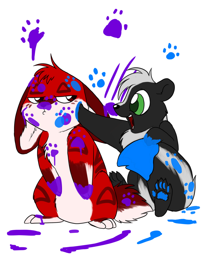 I don't know who's winning in this paint fight.