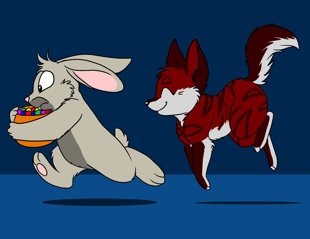 Smol Bane in pursuit of the candy.
