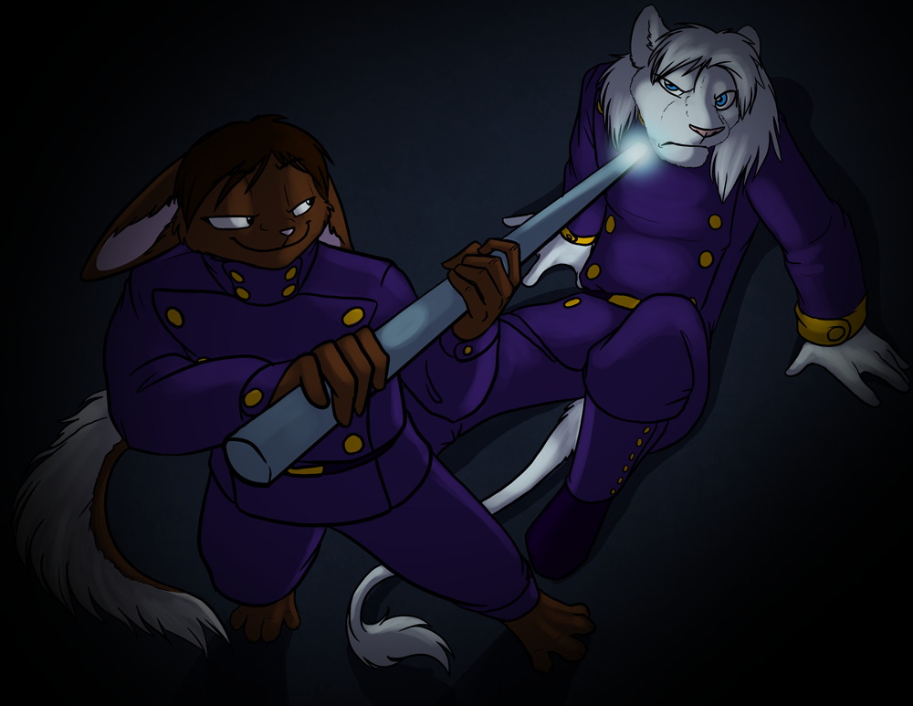 Duel between Aileeron and minion Lexi.