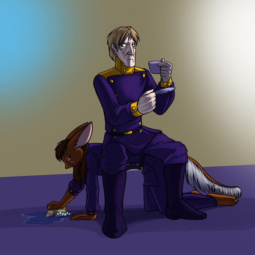 Darius providing discipline.