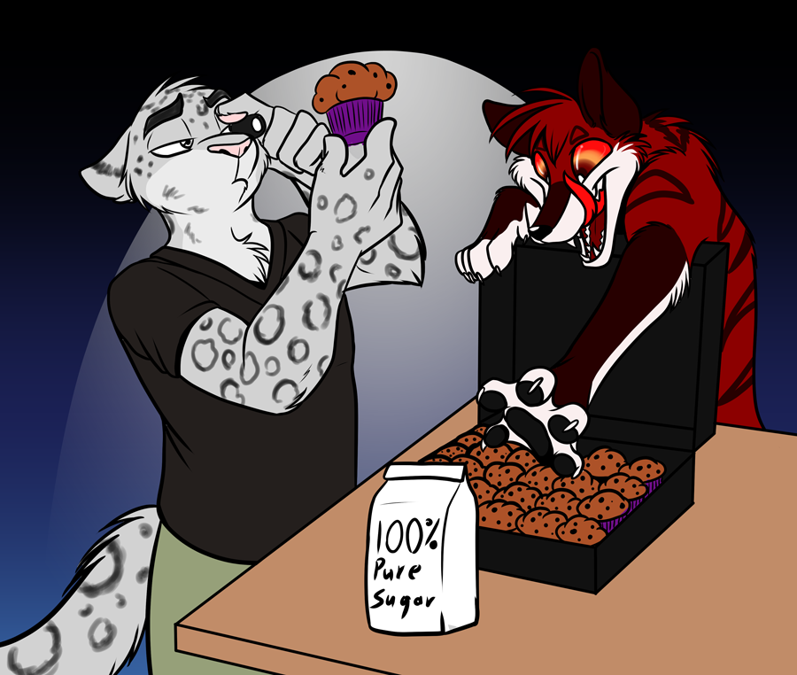 Making sure the muffins are up to snuff for the deal.