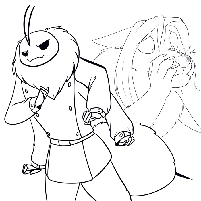 Inktober 2018 - Never a good idea to make the bee angry,