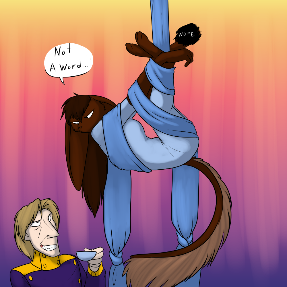 Lexi tries ribbon dancing.
