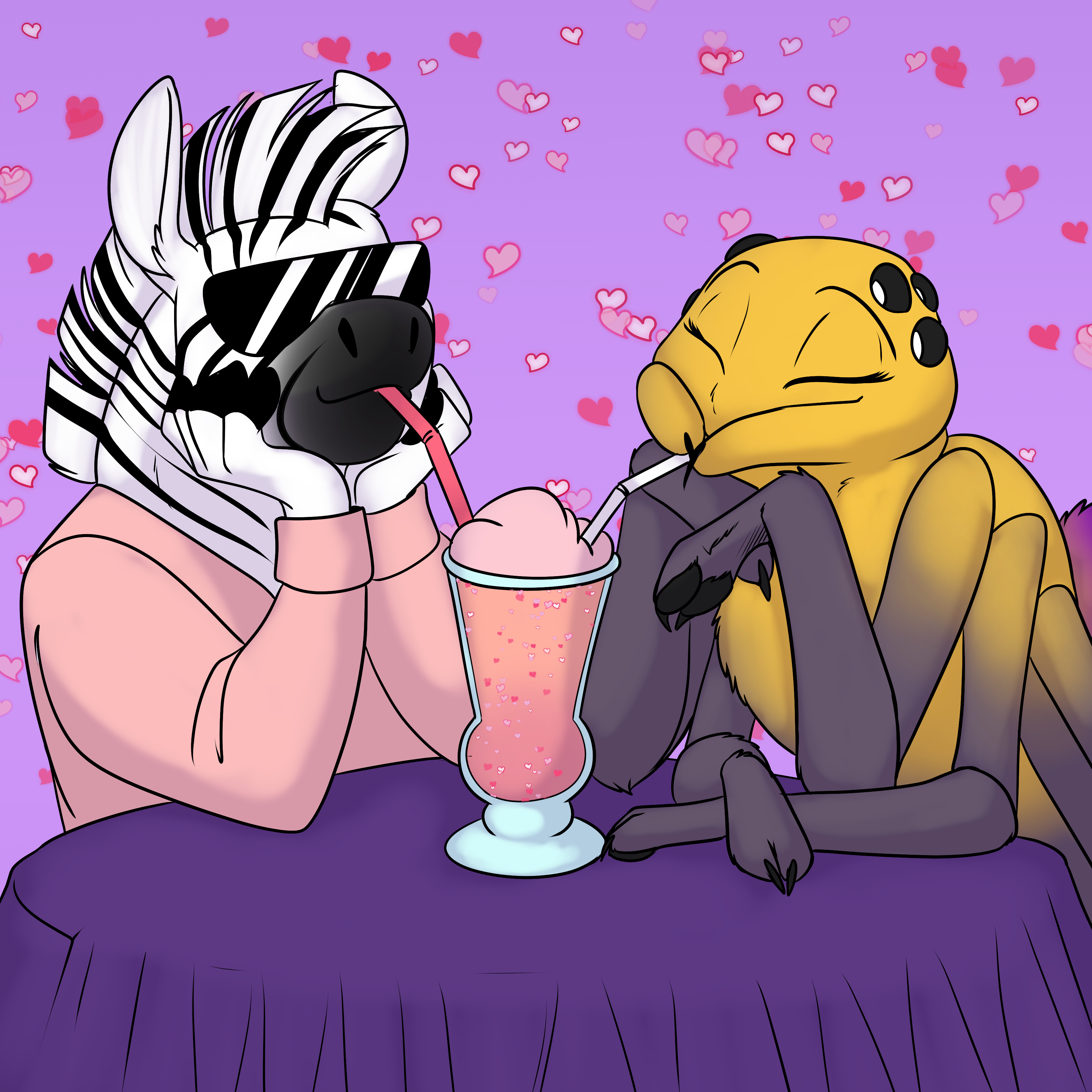 Minion Dan and Charlotte on a date.