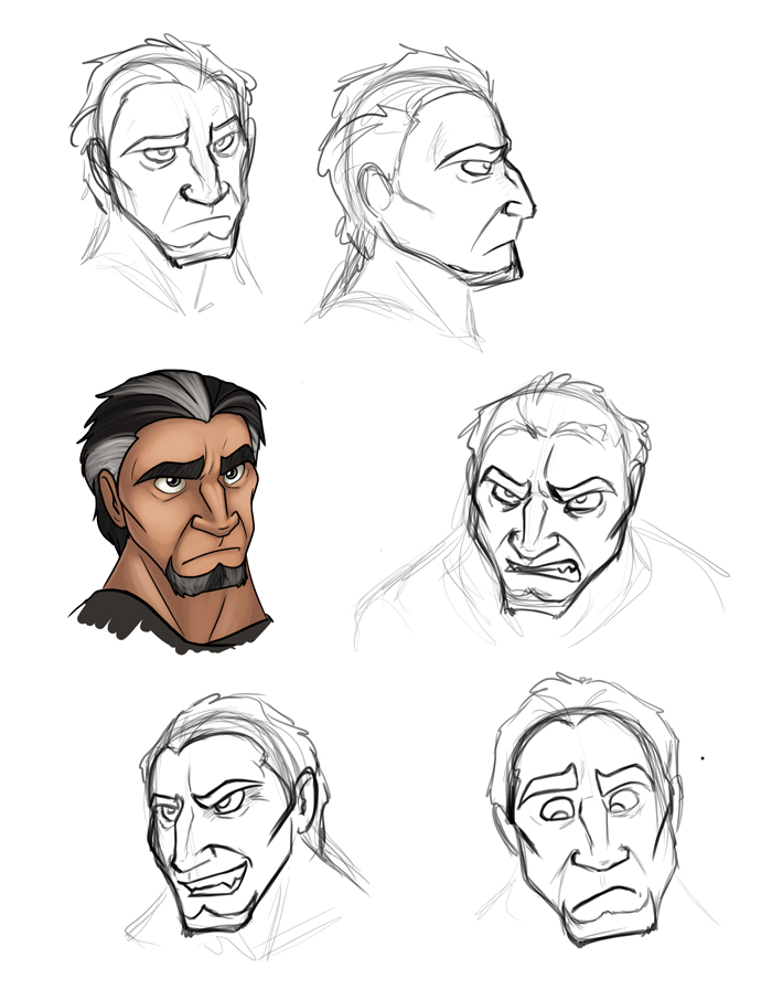 Expression sheet for Richard Titan