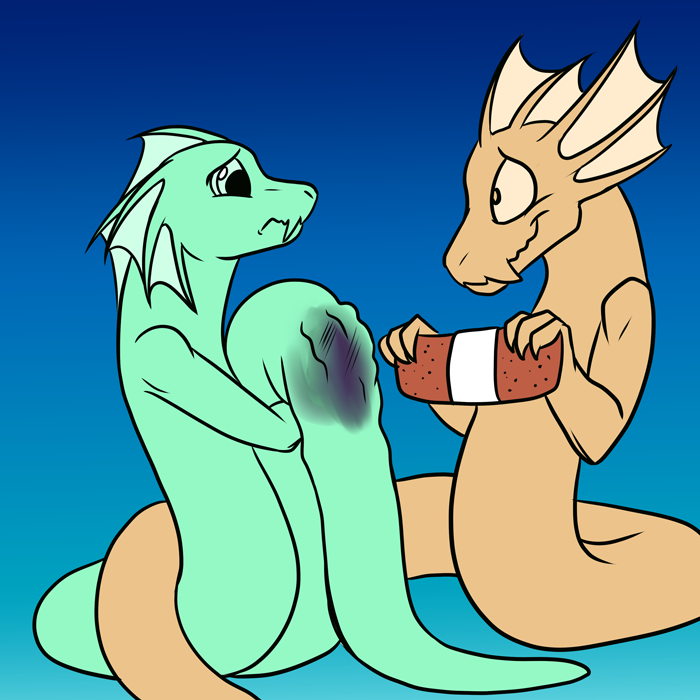 Sirenidae helping one of their own with a boo-boo.