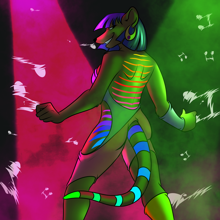 Brambi performing on stage.