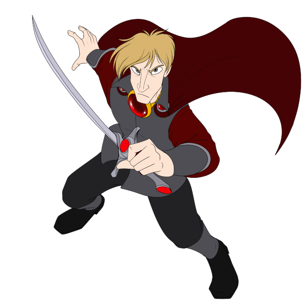 Darius as master of the fire gem.