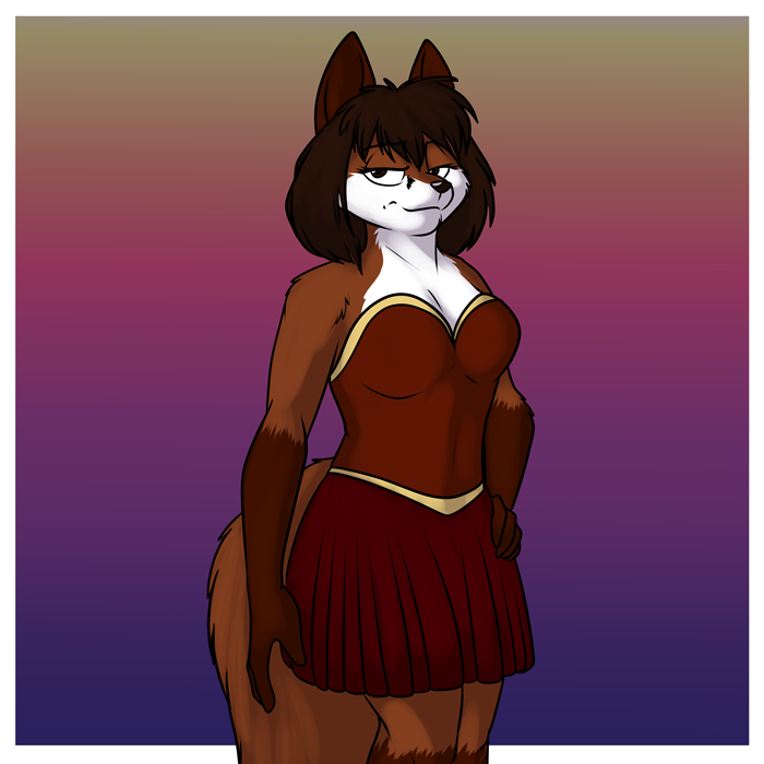 Fox dressed for the club.