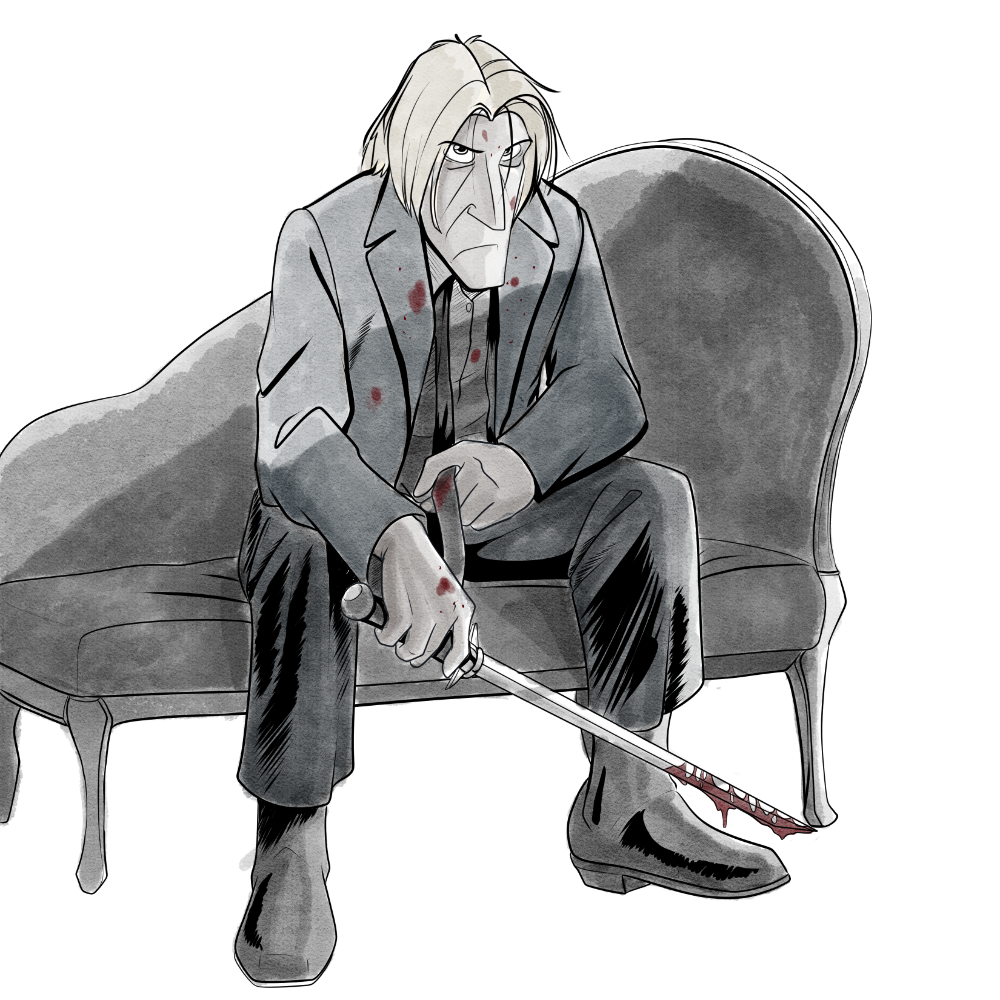 Darius, brooding.