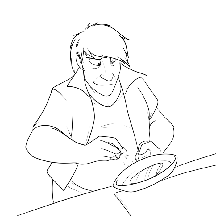 Inktober 2017 - Cobalt cooking