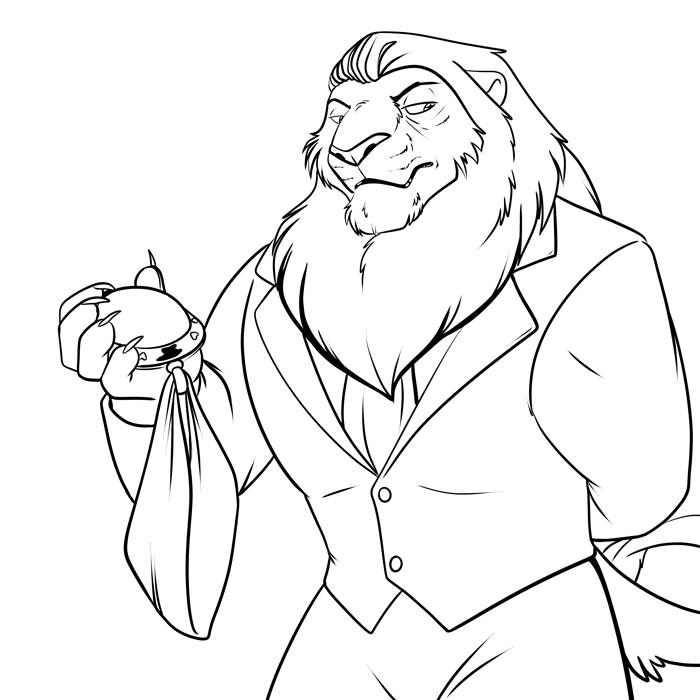 Inktober 2017 - Aileeron's racist dad.