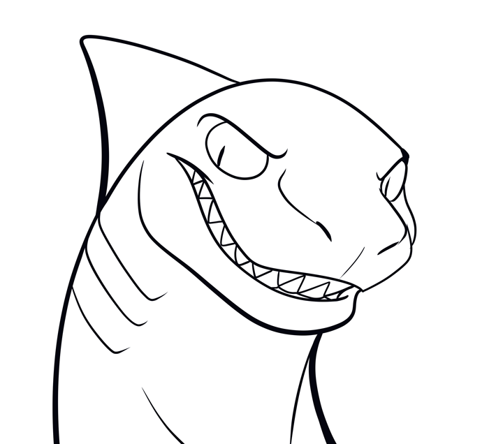 Inktober 2018 - Uru pleased about something, so bad news.