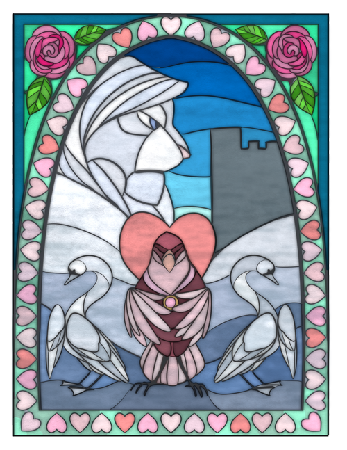 Rose stained-glass.