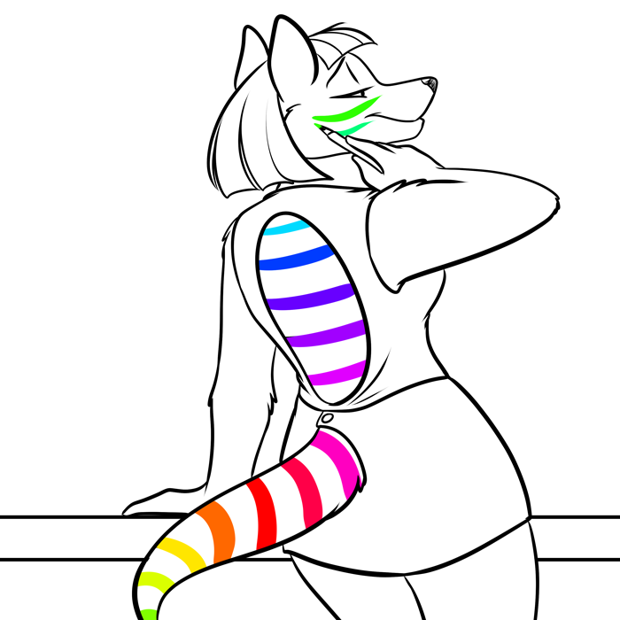 Inktober 2019 - Brambi putting on her signature body paint.