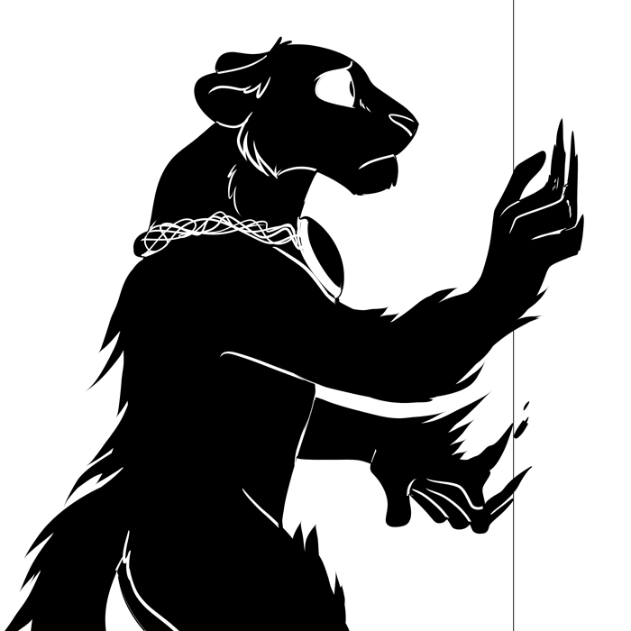 Inktober 2019 - Keeper of the shadow gem.
