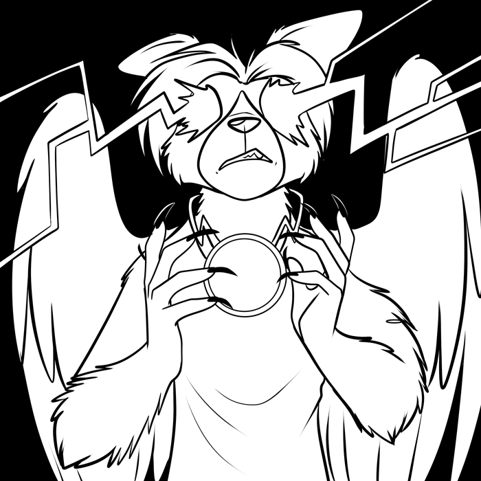 Inktober 2019 - Keeper of the storm gem.