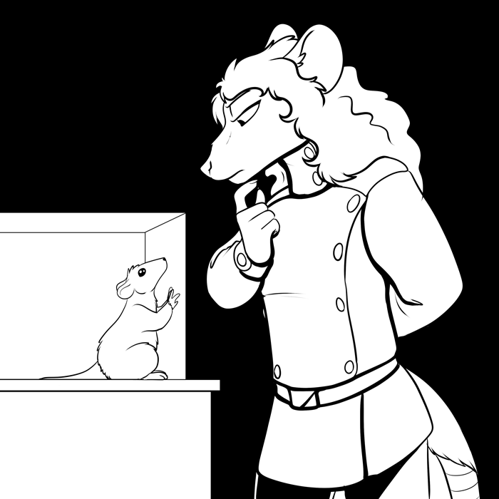 Inktober 2020 - Two lab rats.