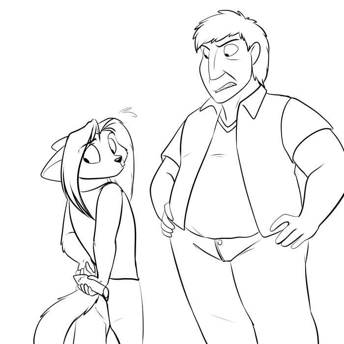 Inktober 2020 - "So you're the one who set off the trap."