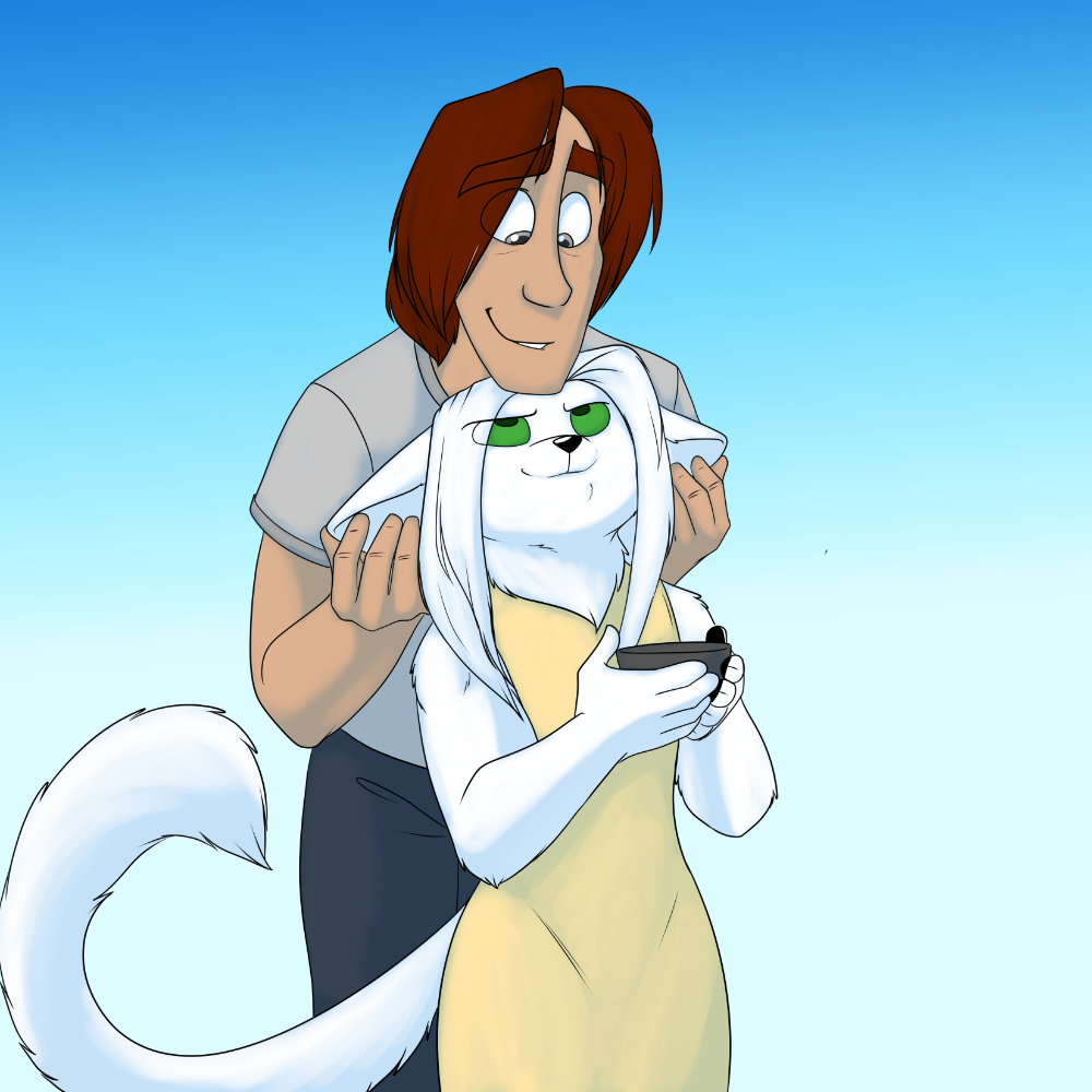 "My, what fluffy ears you have!"