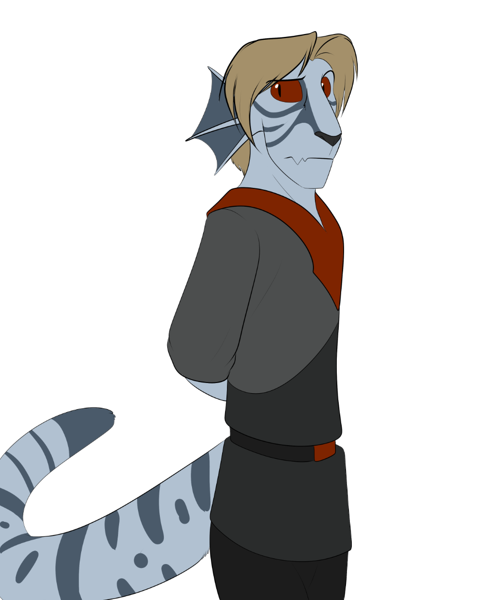 General Cadmius standing to attention.