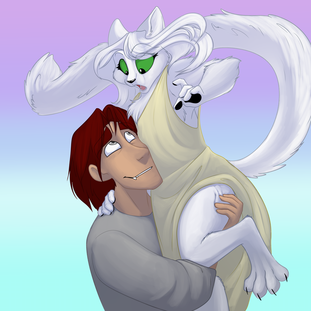 The graceful side of the cat wife.
