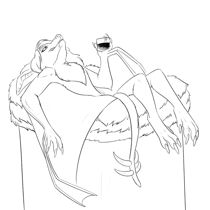 Inktober 2022 - Peacekeeper appreciating a well-crafted nest.