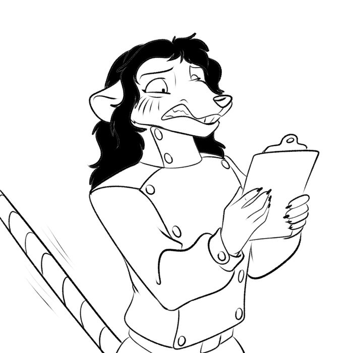 Inktober 2022 - If Chiria is surprised by the test results, hell has frozen over.