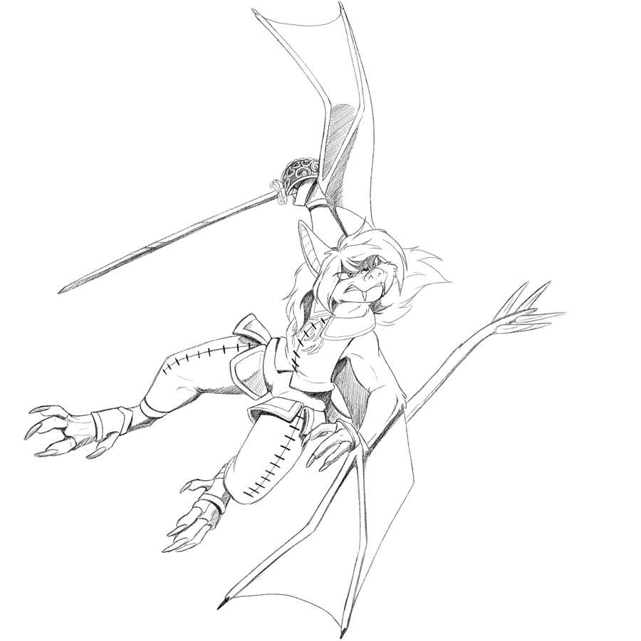Combat in flight.