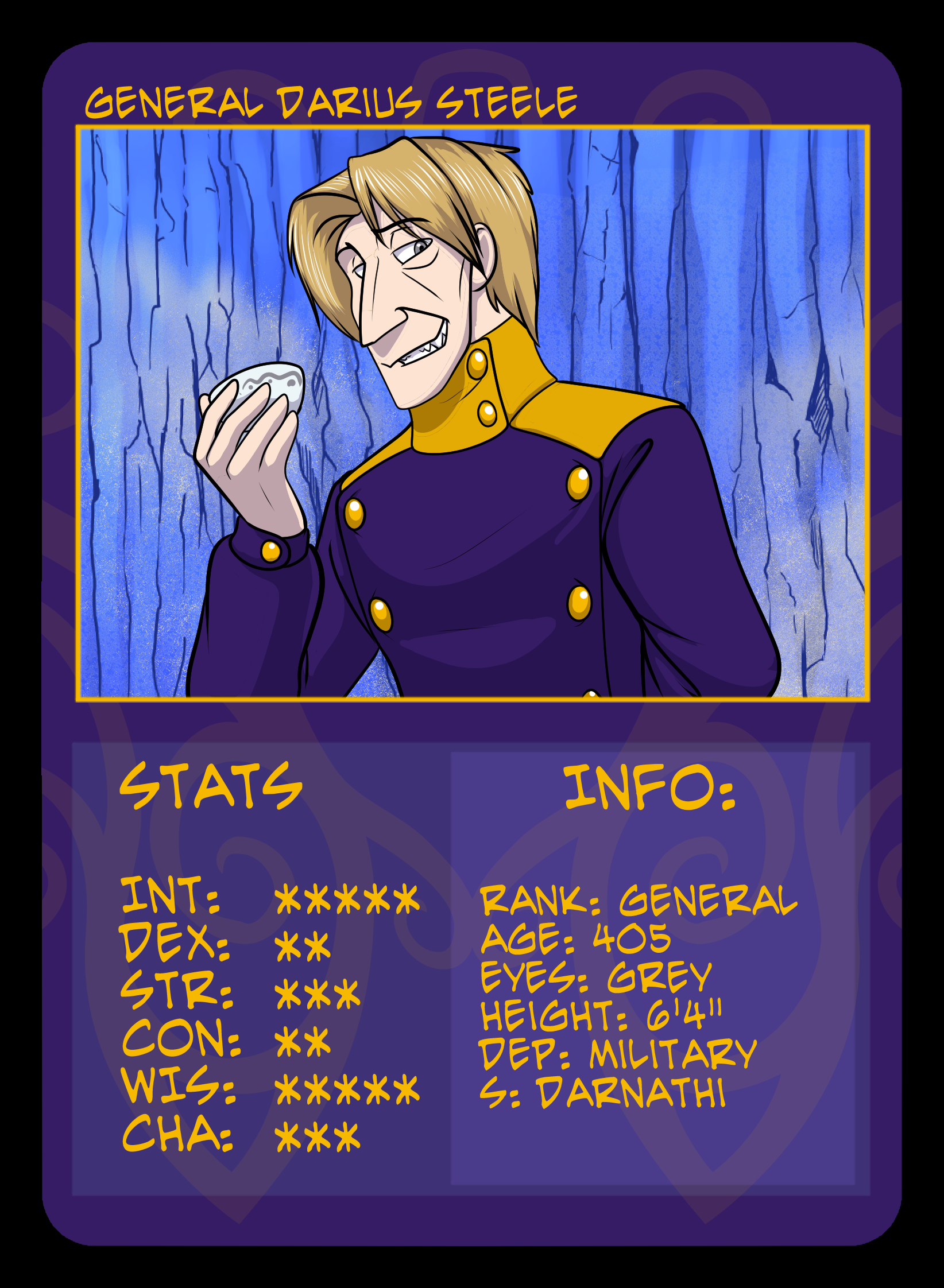Minion trading card: Darius Steele.